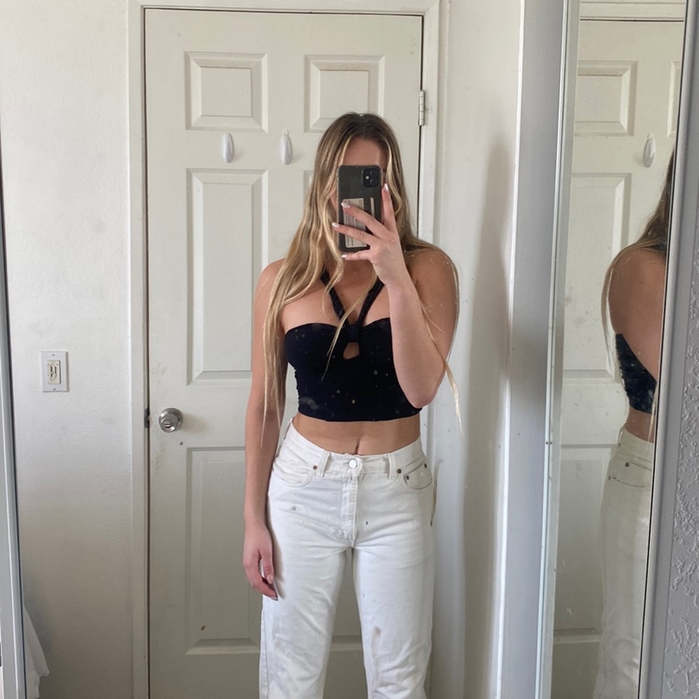 vintage GAP white jeans